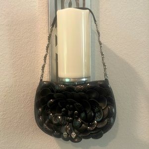 Brighton Rosalie Flower Shoulder Bag in Black